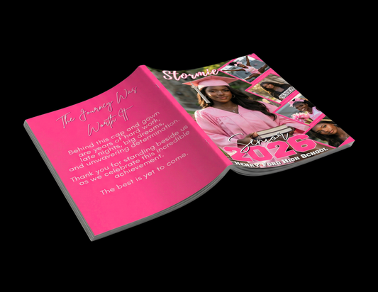 Senior Graduation Booklet Template | Canva Bundle + Mockups