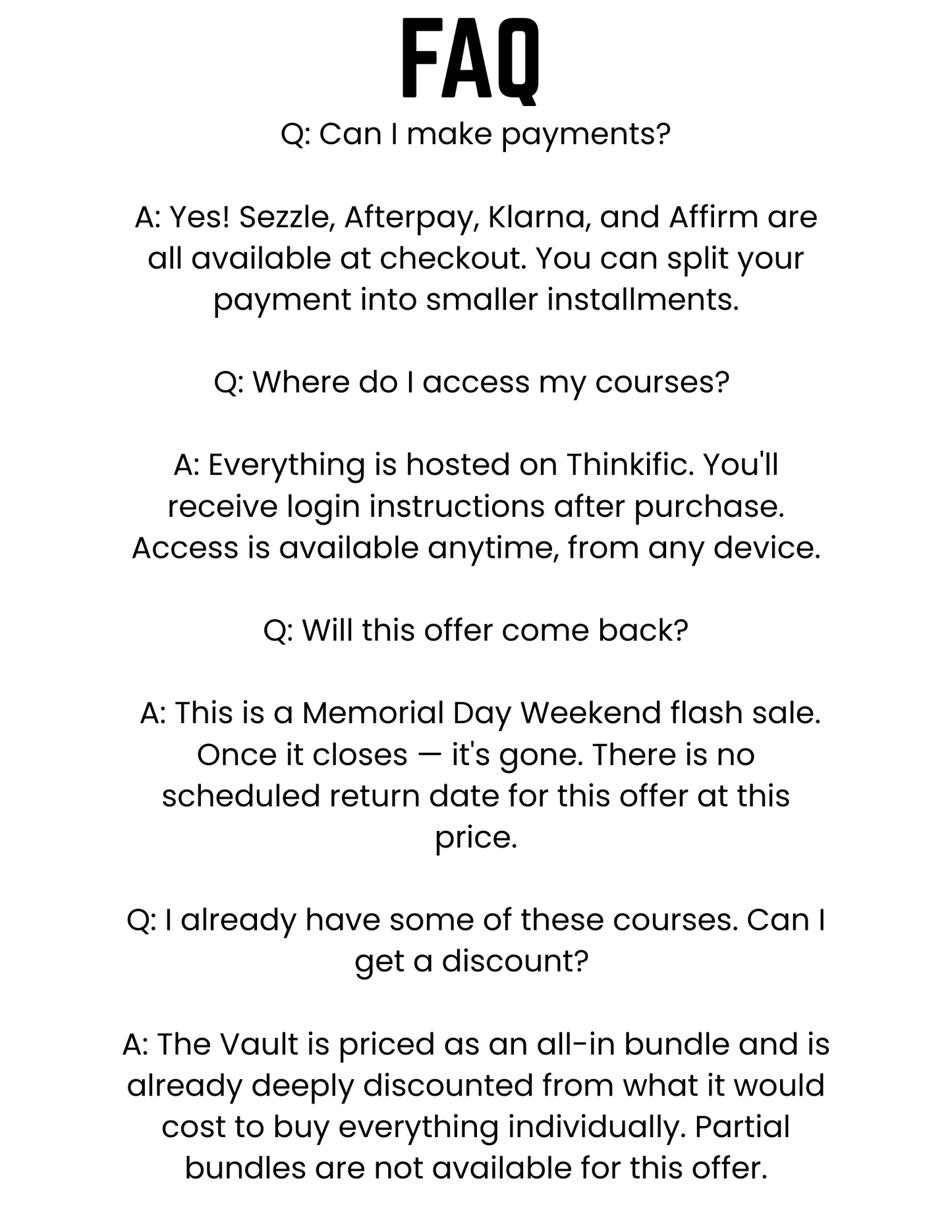 The All Access Vault | Lifetime Course Bundle | 18 Courses. One Price. Zero Monthly Fees. Yours Forever. 🗝️