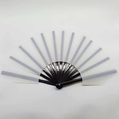 13 Inch Black Wood Bamboo Sublimation Clack Fans – Bundle of 5