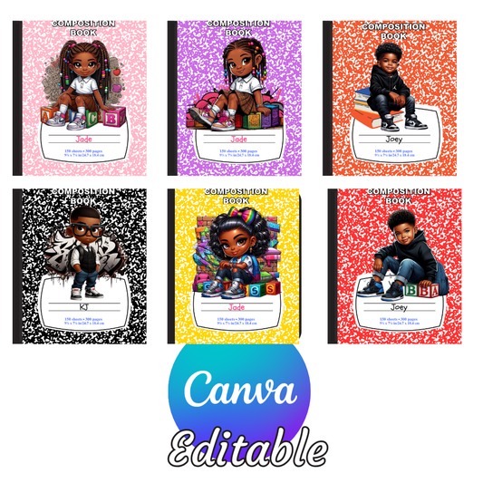 Ai Back 2 School Composition Notebook Templates