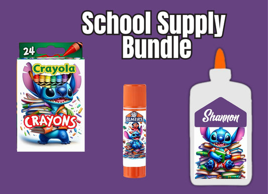 Blank Printable Drag & Drop School Supply Templates – Notebooks, Crayons & Backpack Mockups