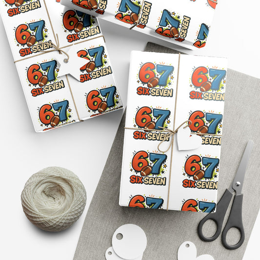 ๐ Viral โ6 7โ Wrapping Paper โ Editable Canva