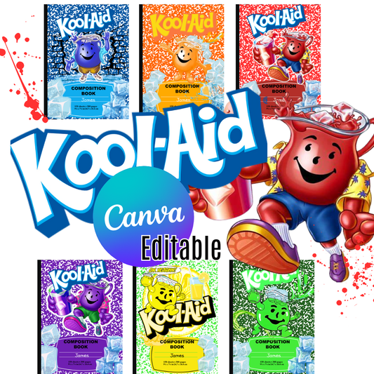 Koolaid Composition Notebook Templates