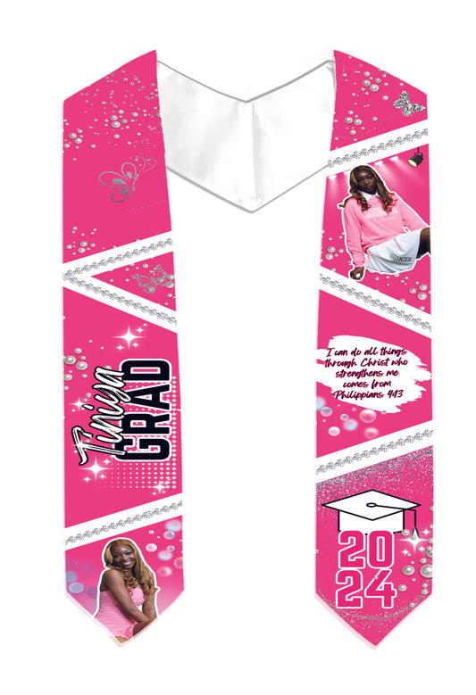 24 Graduation Stole Editable Canva designs