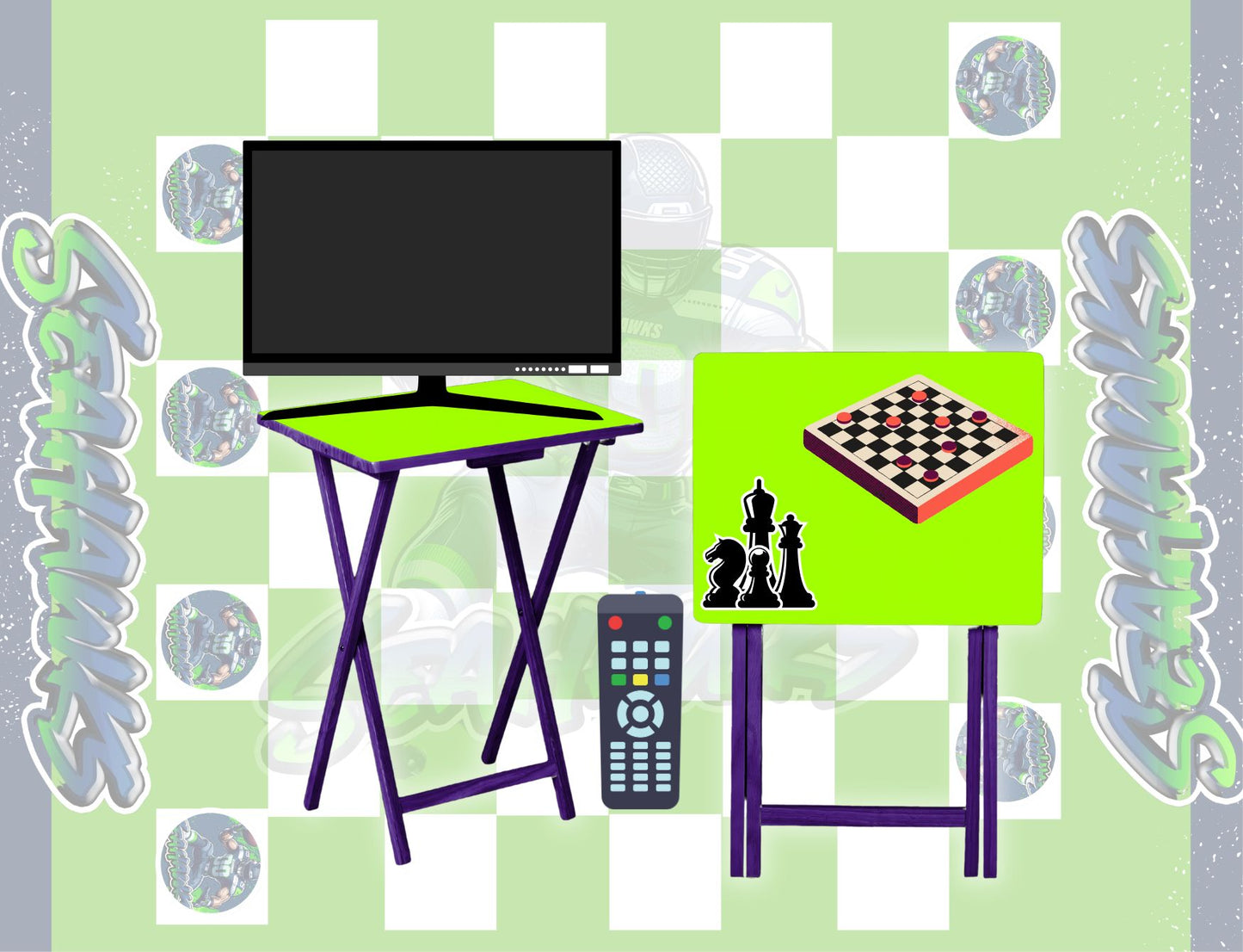 Checkerboard & Chess Table Designs – Canva Customizable