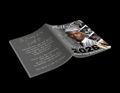 Senior Graduation Booklet Template | Canva Bundle + Mockups