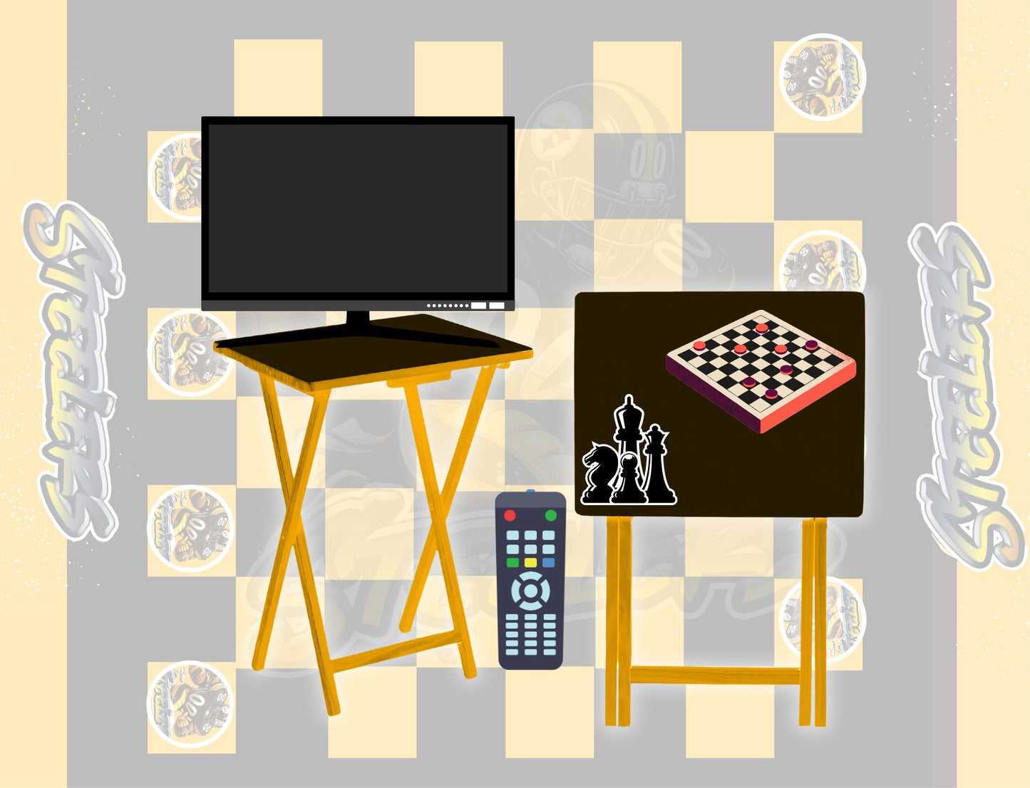 Checkerboard & Chess Table Designs – Canva Customizable