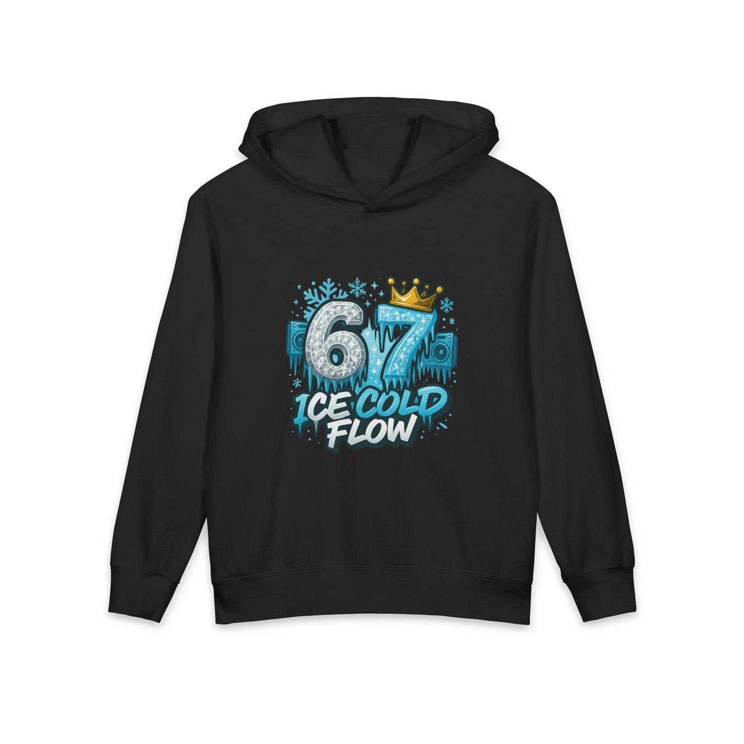 Youth Hoodie "67 Ice Cold Flow" Graphic Hooded Sweatshirt