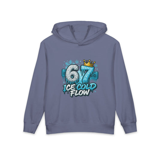 Youth Hoodie "67 Ice Cold Flow" Graphic Hooded Sweatshirt