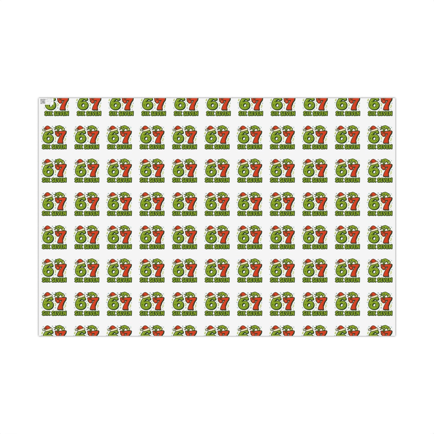 💚 Six Seven Grinch Christmas Wrapping Paper  Viral Trend Gift Wrap for Kids
