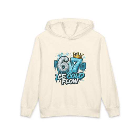 Youth Hoodie "67 Ice Cold Flow" Graphic Hooded Sweatshirt