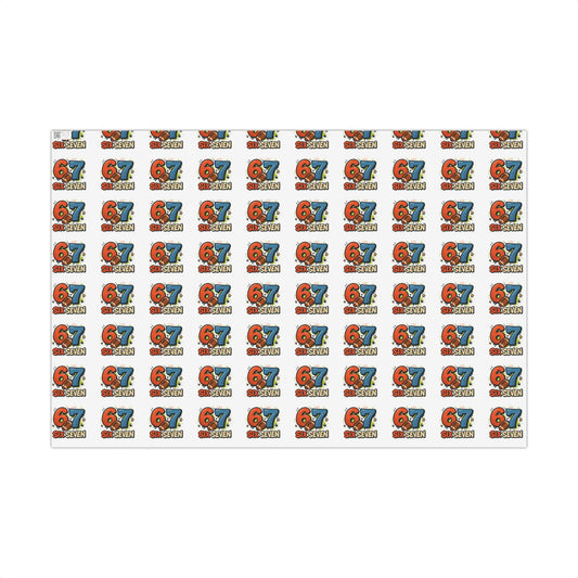 🏈 Six Seven Football Wrapping Paper – Viral Christmas Gift Wrap for Kids!