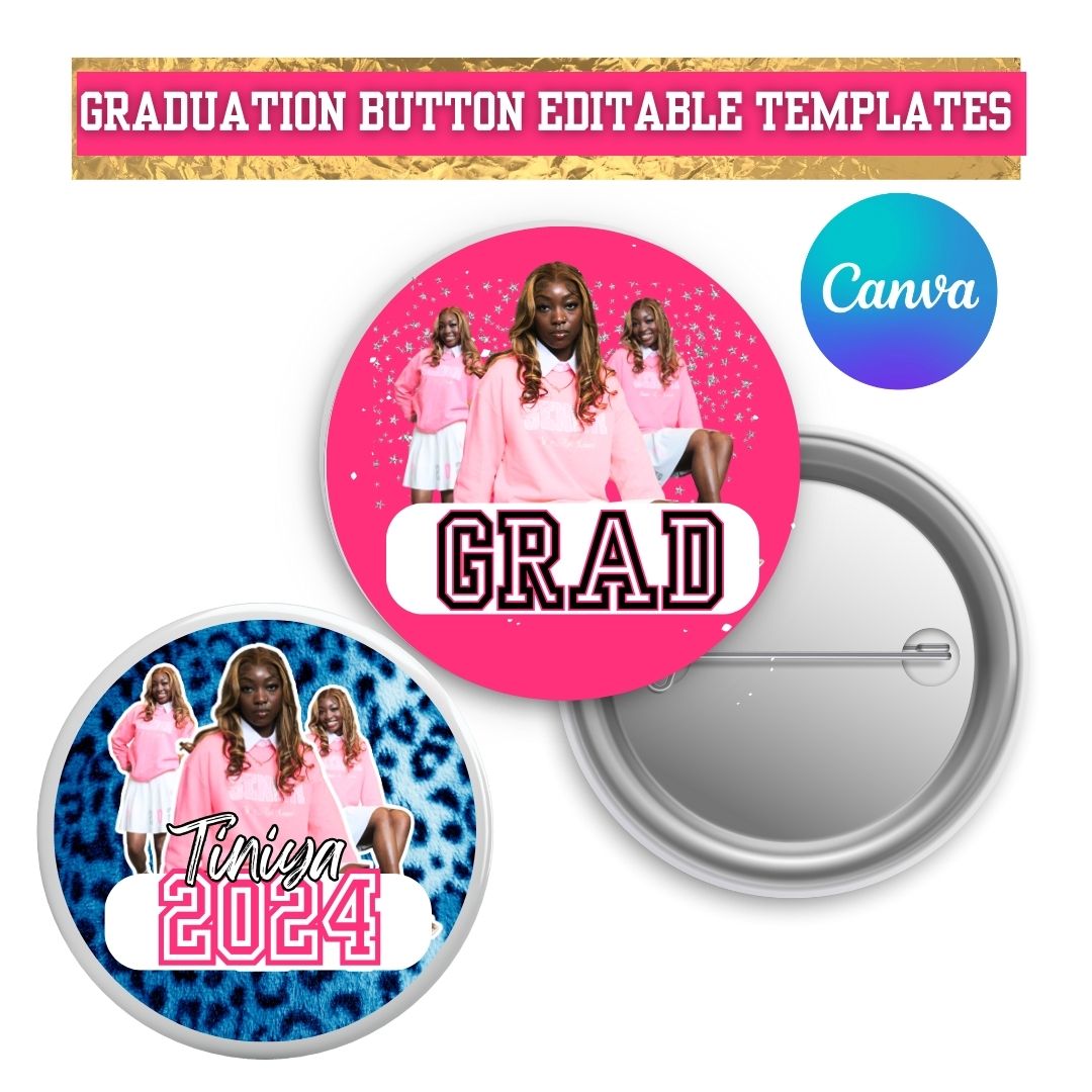 Custom Grad Button Template Free Grad Button Templates – blanksbyCSU