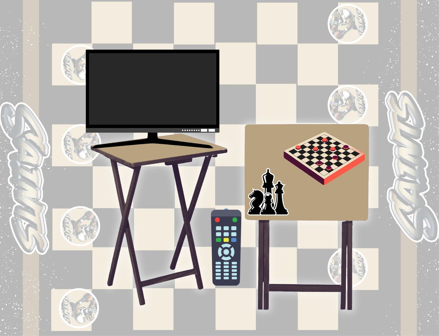 Checkerboard & Chess Table Designs – Canva Customizable