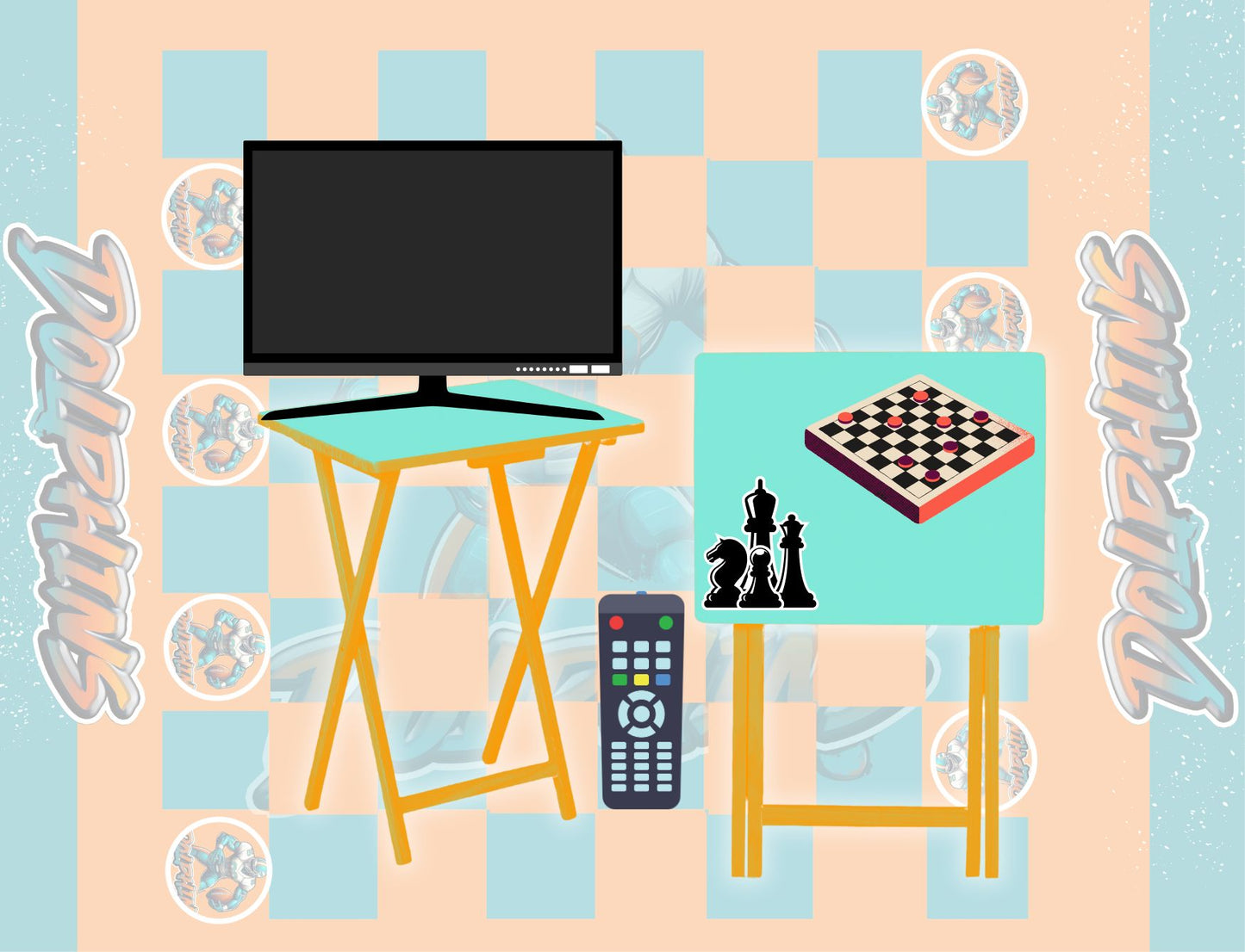 Checkerboard & Chess Table Designs – Canva Customizable