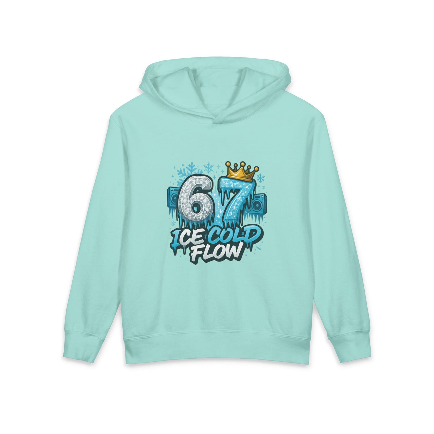 Youth Hoodie "67 Ice Cold Flow" Graphic Hooded Sweatshirt