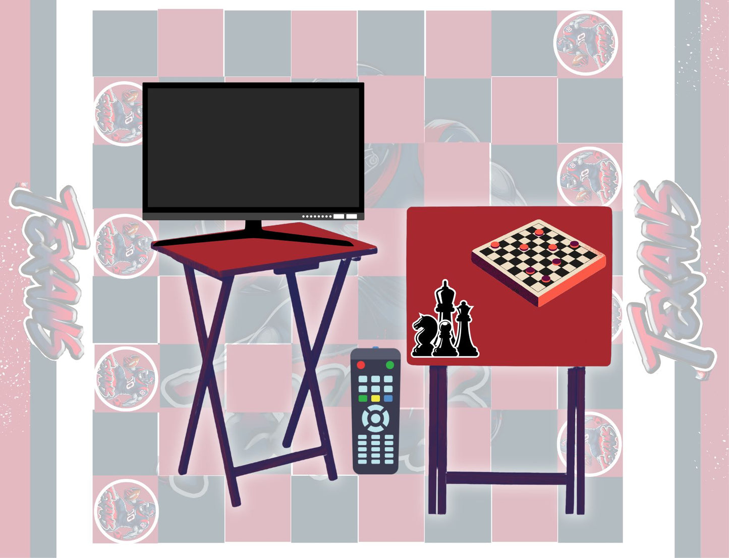 Checkerboard & Chess Table Designs – Canva Customizable