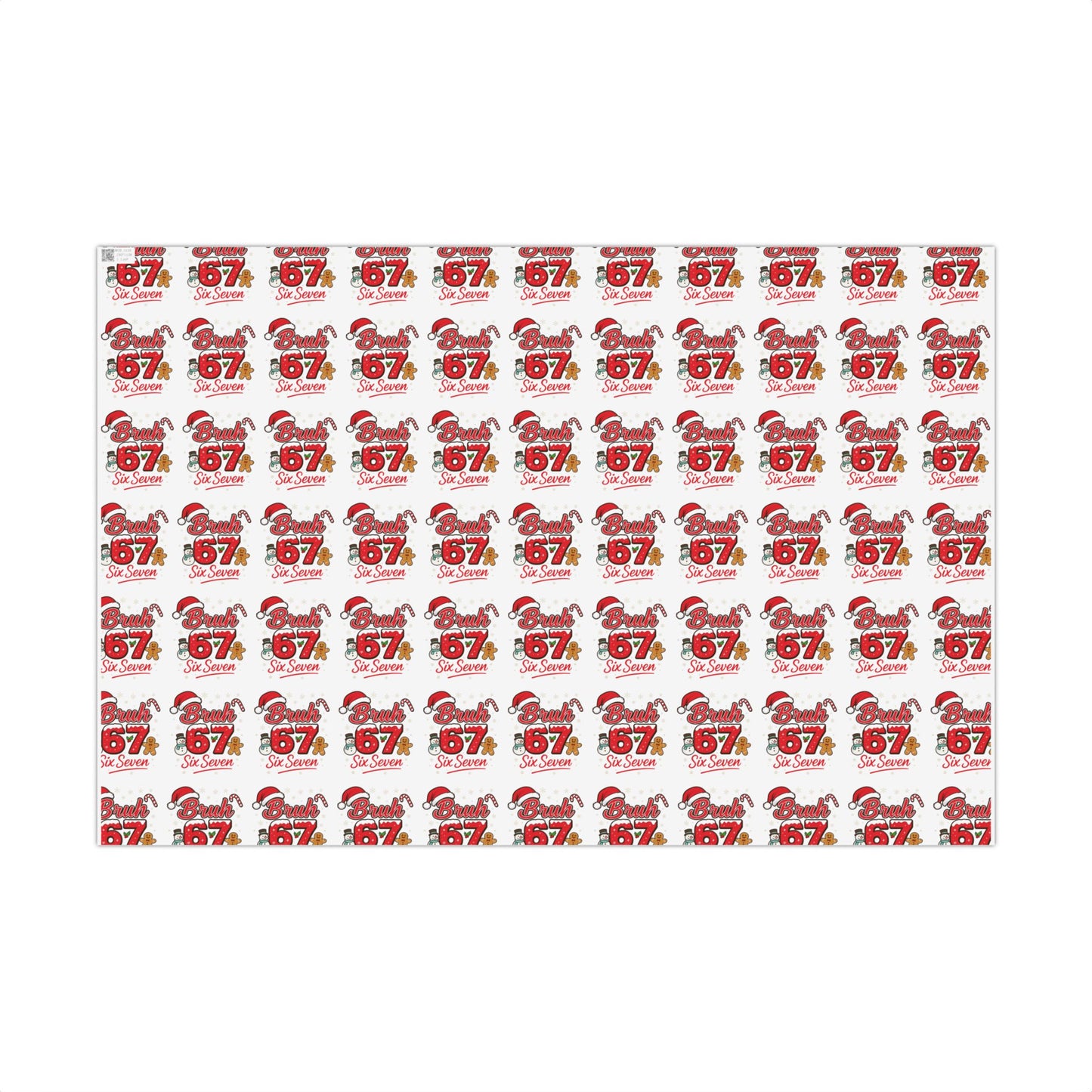 🎅 “Bruh 6 7” Christmas Wrapping Paper – Viral Holiday Gift Wrap for Kids & Teens
