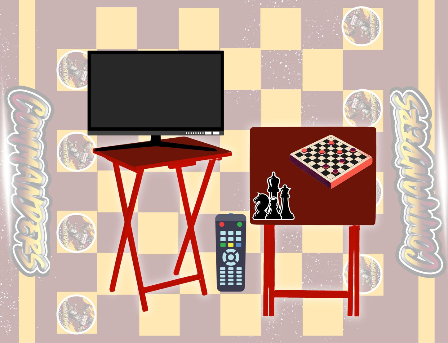 Checkerboard & Chess Table Designs – Canva Customizable