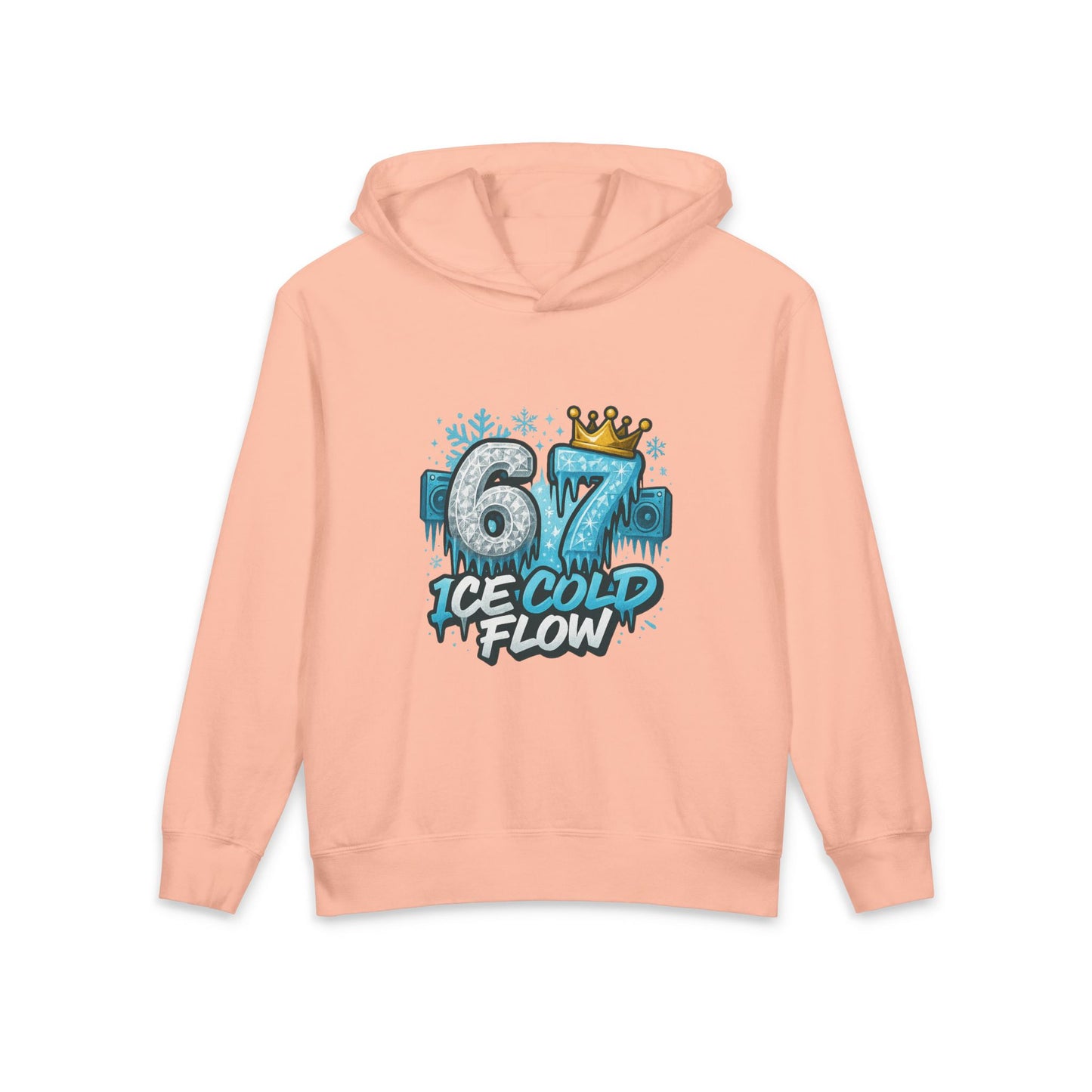 Youth Hoodie "67 Ice Cold Flow" Graphic Hooded Sweatshirt
