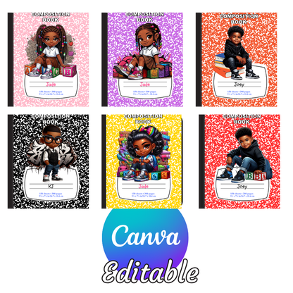 Ai Back 2 School Composition Notebook Templates