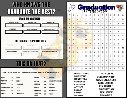 Senior Graduation Booklet Template | Canva Bundle + Mockups
