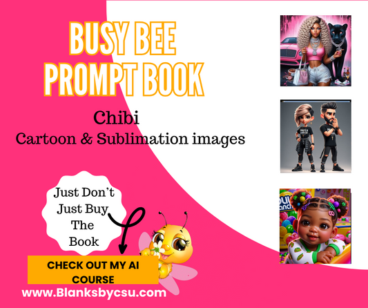 Ai Prompt Book Cartoons, Sublimation & Chibi Dolls