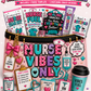 Nurse Party Favor Bundle Canva Templates | 3 Nurse Paper Purse Templates + 5 Matching Party Favor Designs | Editable Nurse Appreciation Gift Set