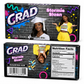 Custom Graduation Gum Box Party Favor 2026 | Personalized Grad Candy Wrapper Canva Template