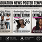 9 Graduation Newspaper Canva Template Bundle | Editable Class of 2026 Grad Poster Templates