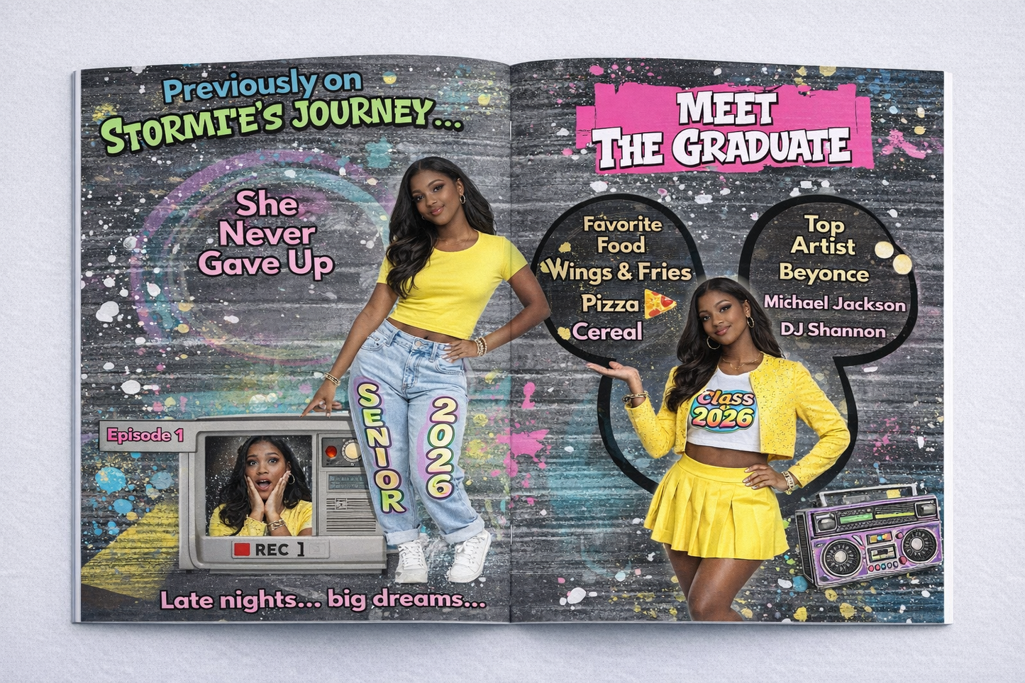 That's So RAVEN Senior Grad Booklet Template