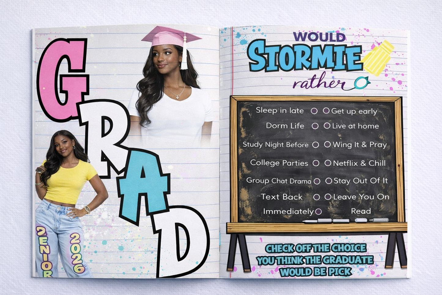 That's So RAVEN Senior Grad Booklet Template