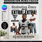 9 Graduation Newspaper Canva Template Bundle | Editable Class of 2026 Grad Poster Templates