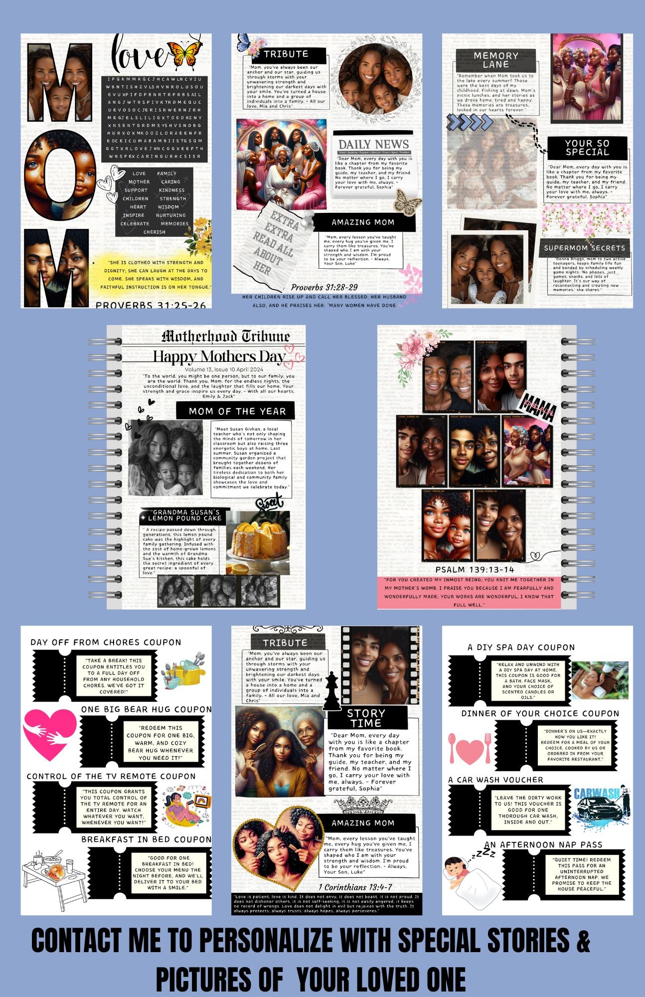 Newspaper Mothers Day Template
