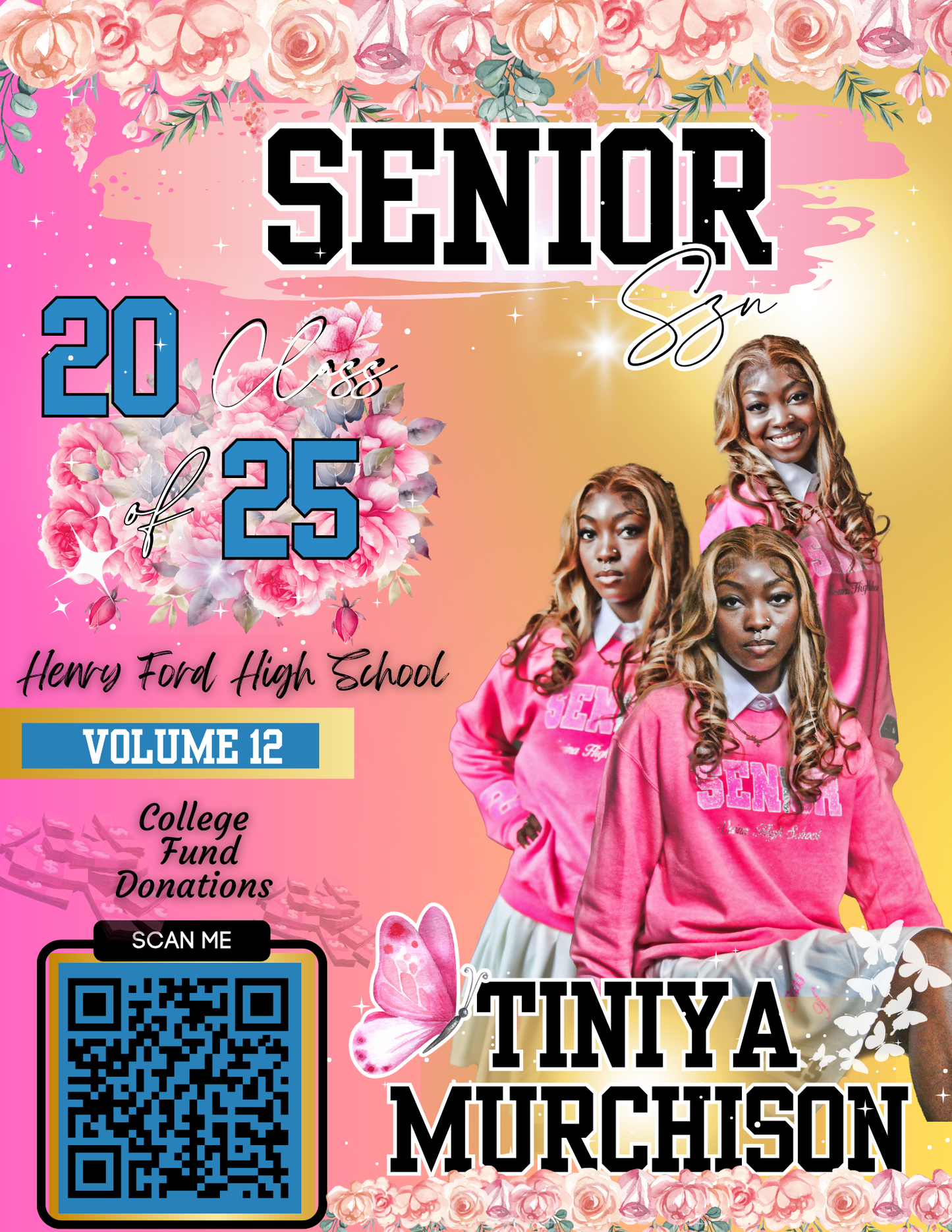 Senior Magazine Announcement Invitation