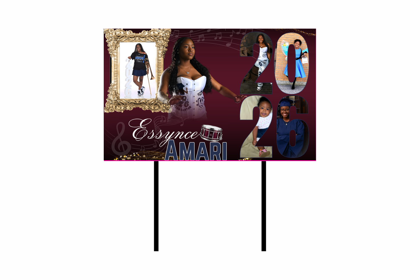 Custom Graduation Yard Signs 2026 | Personalized Senior Yard Sign Templates | Canva Editable Grad Signs