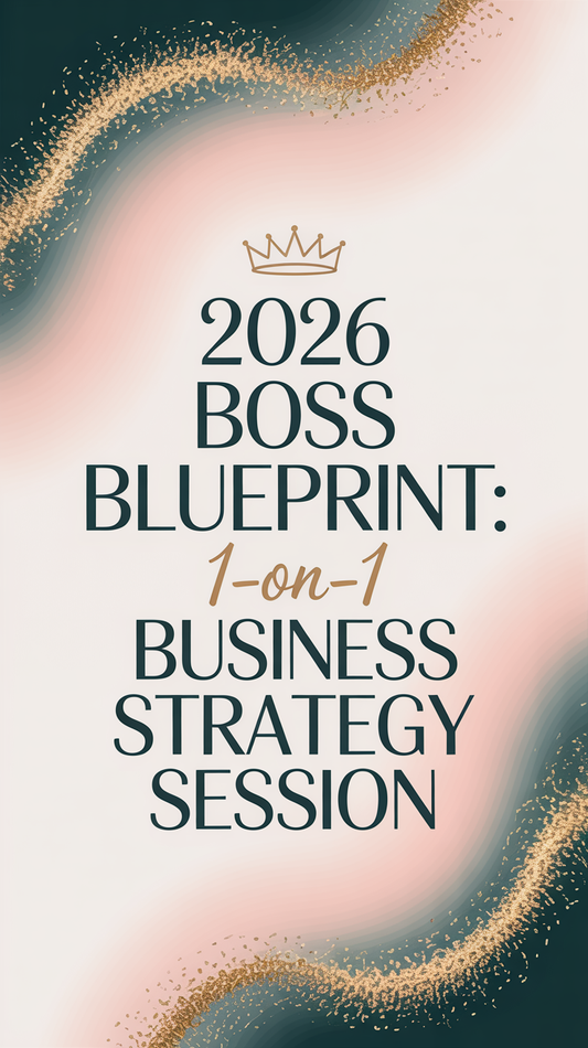 2026 Boss Blueprint: 1-on-1 Business Strategy Session