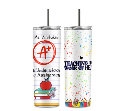 School Teacher Tumbler Design