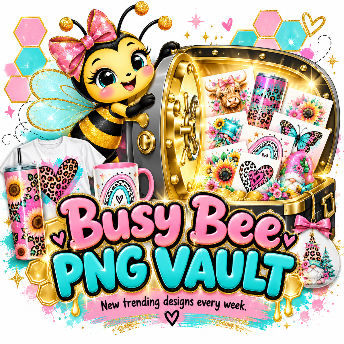 Busy Bee PNG Vault