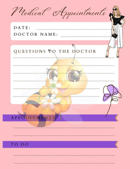 Planner Yearly, Daily, Weekly, Monthly