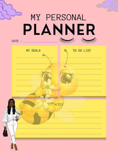 Planner Yearly, Daily, Weekly, Monthly