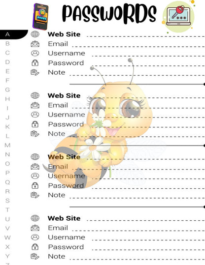 Planner Yearly, Daily, Weekly, Monthly