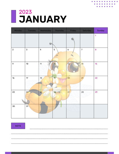 Planner Yearly, Daily, Weekly, Monthly